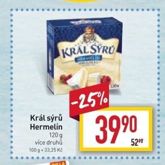 Sýr Hermelín Král sýrů