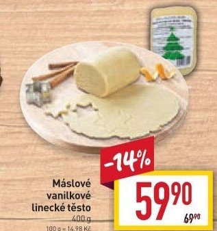 Těsto linecké vanilkové