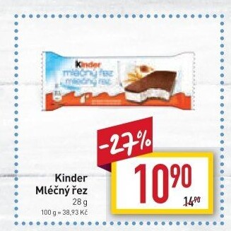 Řez mléčný Kinder