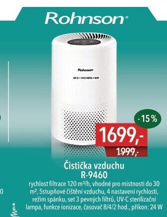 Čistička vzduchu Rohnson R-9460