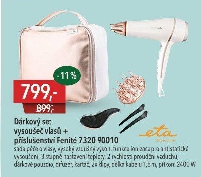 Dárkový set vysoušeč vlasů Eta Fenité 7320 90010