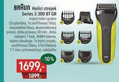 Holicí strojek Braun Series 3 300 BT
