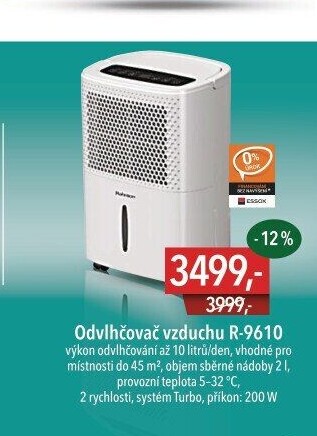 Odvlhčovač vzduchu Rohnson R-9610