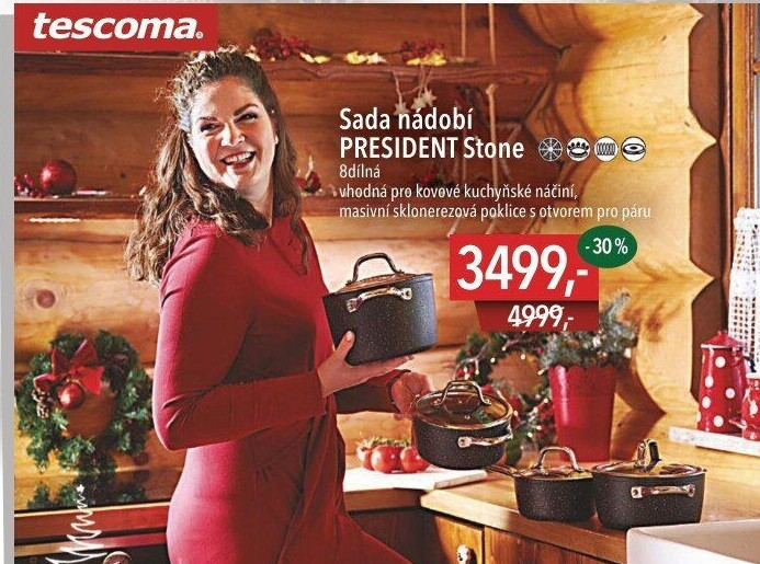Sada nádobí President Stone Tescoma