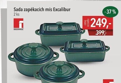 Sada zapékacích mís Excalibur Bergner