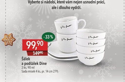 Šálek s podšálkem porcelánový Lamart