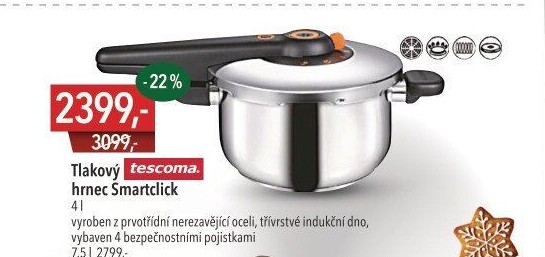 Tlakový hrnec Smartclick Tescoma