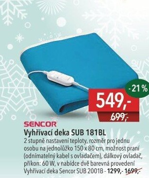 Vyhřívaná deka Sencor