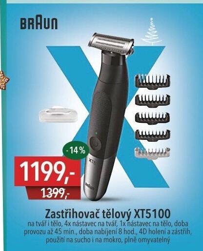 Zastřihovač tělový Braun XT5100