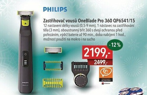 Zastřihovač vousů Philips OneBlade Pro 360 QP6541/15