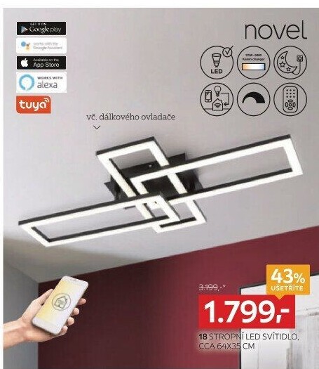 STROPNÍ LED SVÍTIDLO