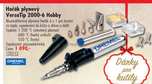 Plynový hořák VersaTip 2000-6 Hobby Dremel