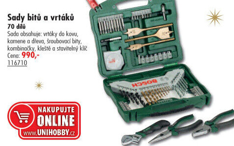 Sada vrtáků a bitů Bosch