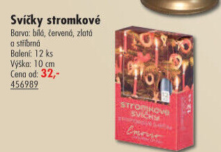 Svíčky vánoční na stromeček