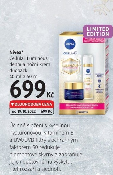 Balení krém denní a noční Cellular Luminous Nivea