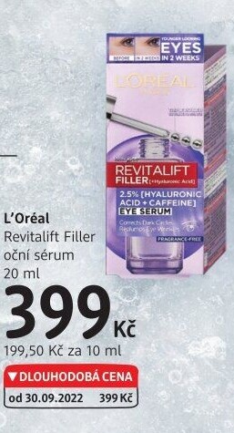 Sérum oční proti vráskám Revitalift Filler L'