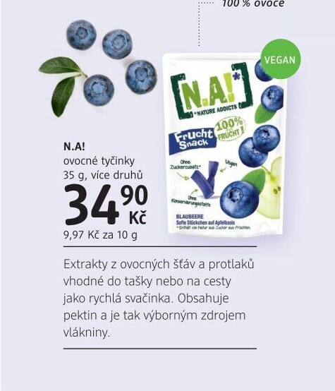 Tyčinky ovocné Fruit Sticks N.A!
