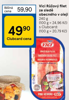 Filety ze sleďů a la losos Vici