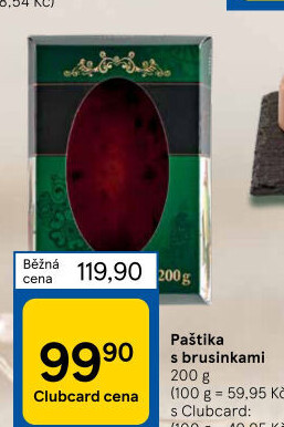 Paštika s brusinkami