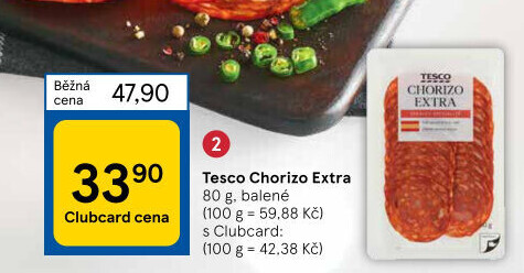 Salám Chorizo Tesco