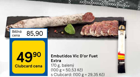 Salám Fuet extra Vic D'