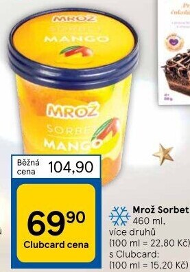 Sorbet v kelímku Mrož Prima