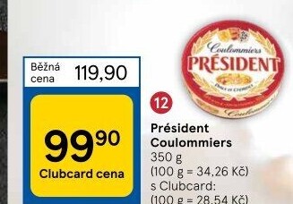 Sýr Coulommiers Président