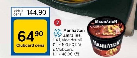 Zmrzlina v kelímku Manhattan Nestlé
