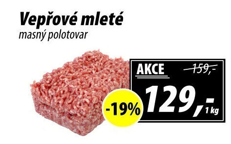 Maso mleté vepřové