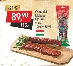 Čabajská klobása Gyulai