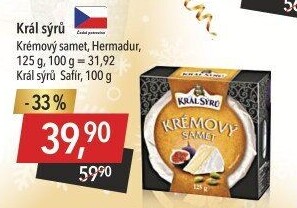 Sýr Krémový samet Král sýrů