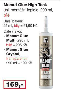 Montážní lepidlo Mamut Glue High Tack Braven