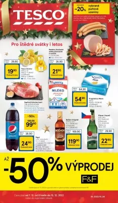 akční leták Tesco 7.12.2022-13.12.2022