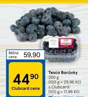 Borůvky Tesco