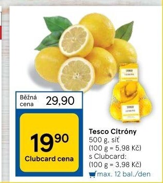 Citrony Tesco