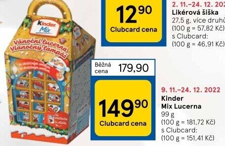 Cukrovinky Mix Kinder