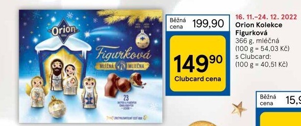 Kolekce vánoční figurková Orion