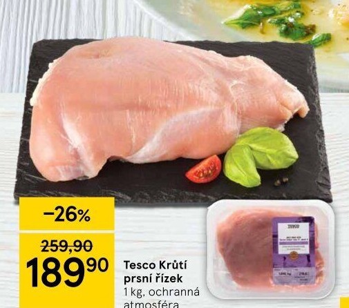 Krůtí prsní řízky Tesco