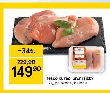 Kuřecí prsní řízky Tesco
