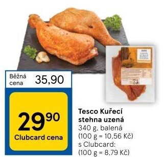 Kuřecí stehna uzená Tesco