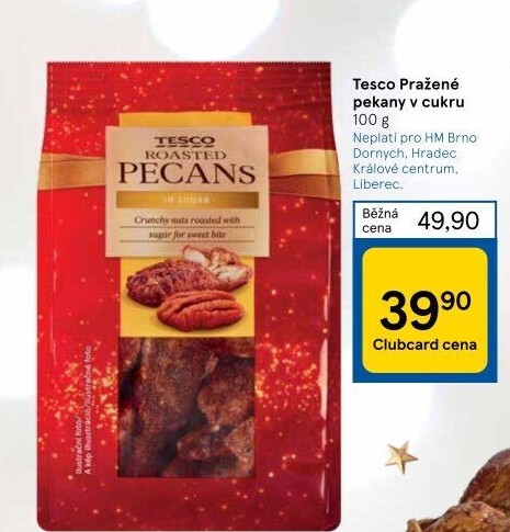 Ořechy pekanové pražené v cukru Tesco