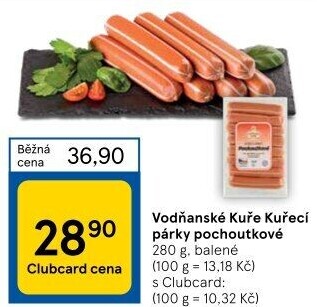 Párky kuřecí pochoutkové Vodňanské kuře