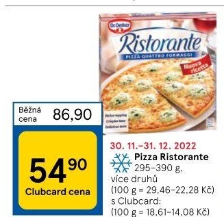 Pizza mražená Ristorante Dr. Oetker