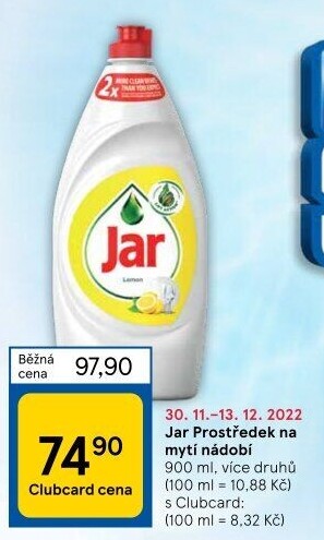 Prostředek na nádobí Jar
