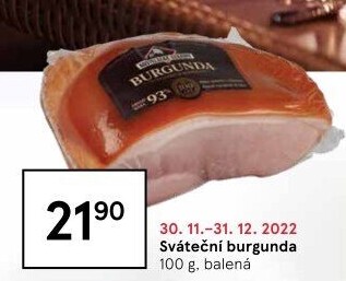 Šunka Burgunda Kostelecké uzeniny