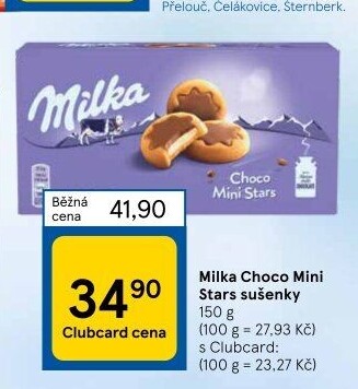 Sušenky Choco Minis Milka