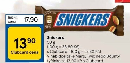 Tyčinka Snickers