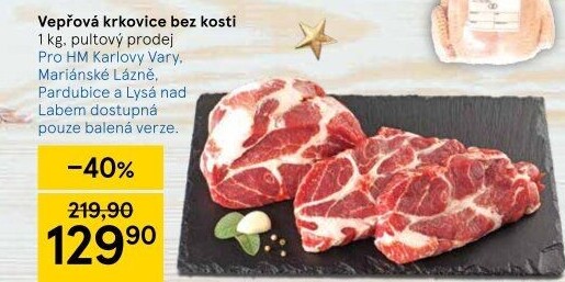 Vepřová krkovice bez kosti
