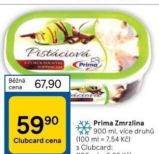 Zmrzlina ve vaničce Prima