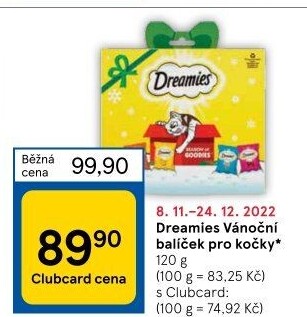 Balíček vánoční pro kočky Dreamies